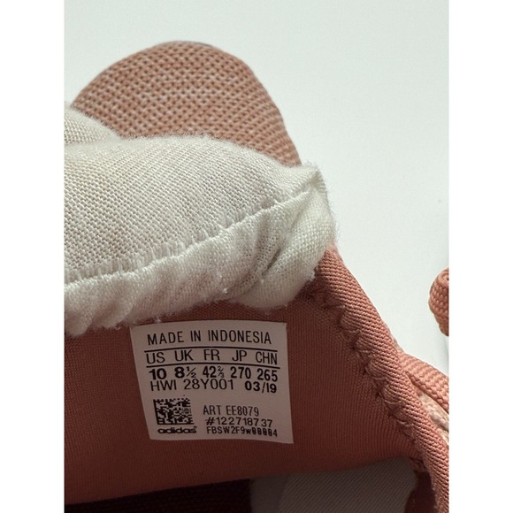 ADIDAS womens 10 Pink dusty rose cloudfoam running shoes sneakers - Picture 7 of 9